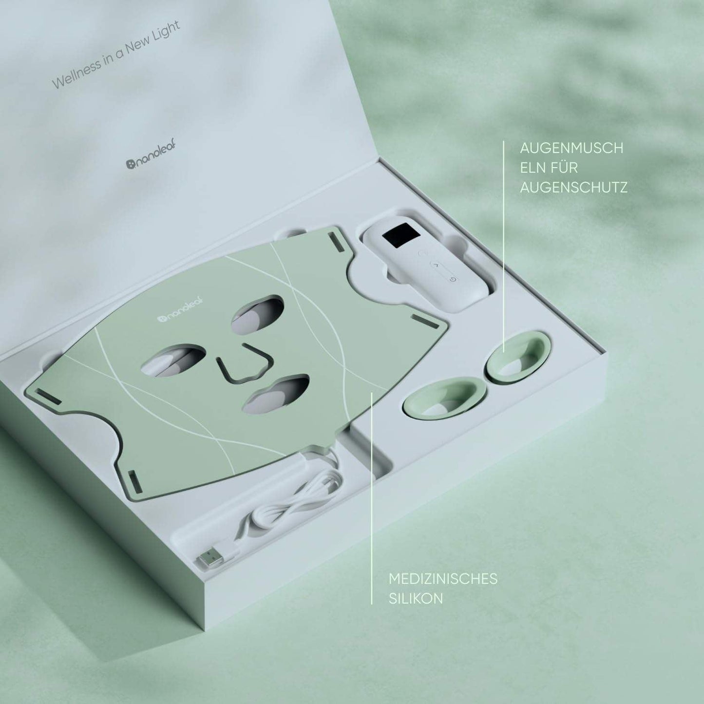 Nanoleaf LED Lichttherapie Gesichtsmaske