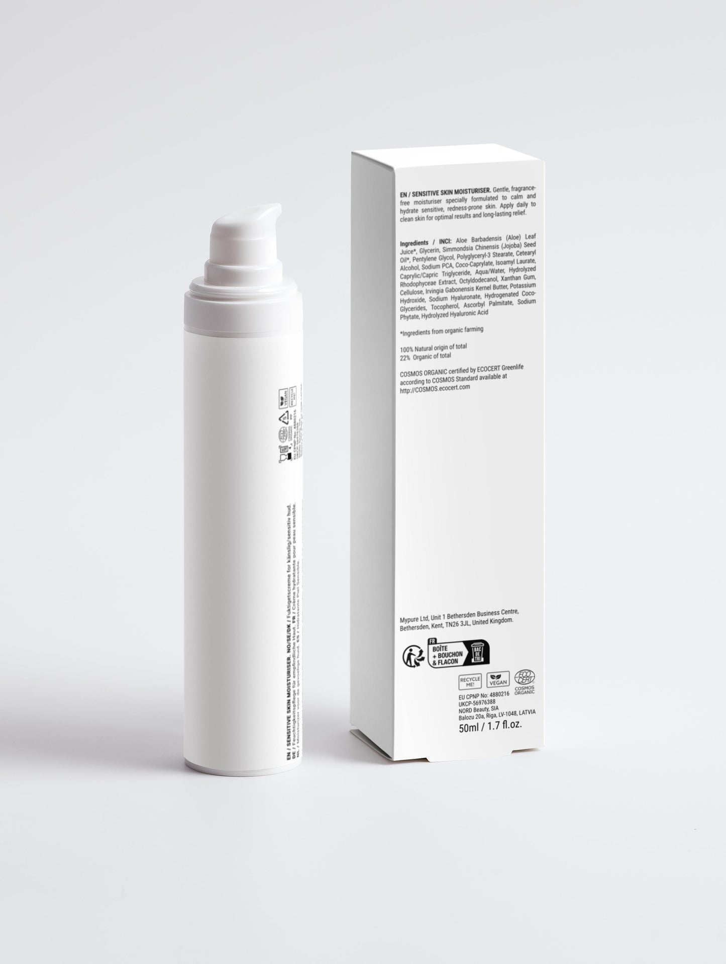 Feuchtigkeitscreme für empfindliche Haut, parfümfrei #natural