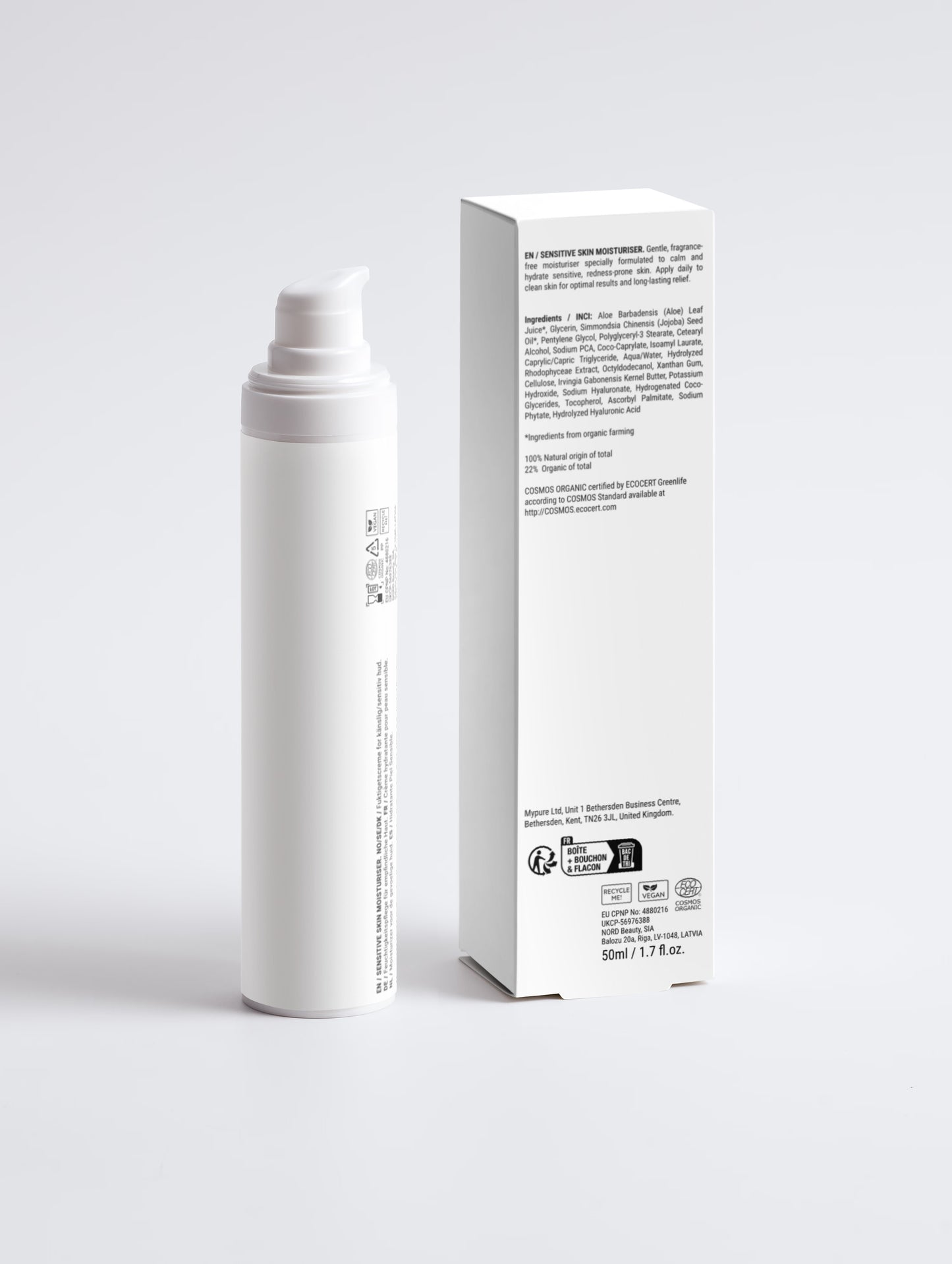 Sensitive Skin Moisturiser, Fragrance Free #natural